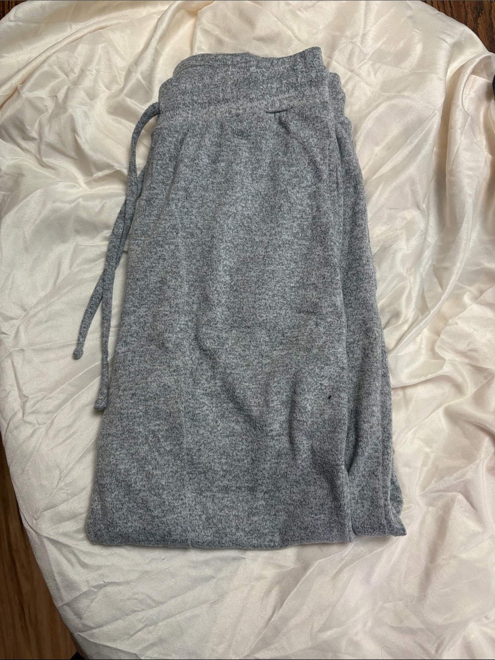 Cozy Grey Knit Lounge Pants